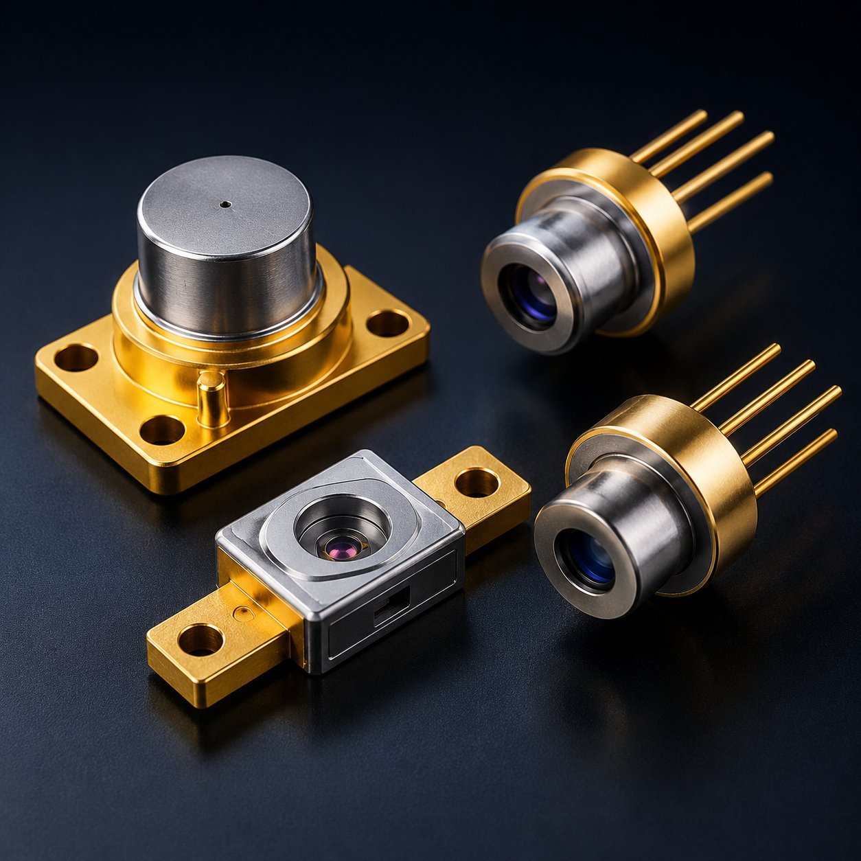 Laser diodes and active photonic components